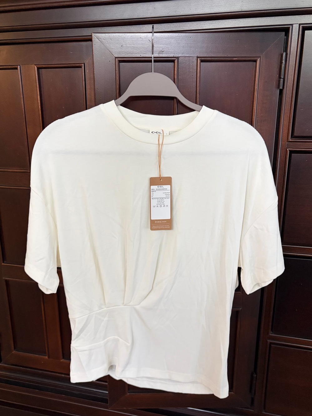 OGL Crewneck Short Sleeve Tucked Tee L